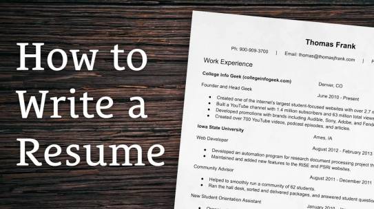 How to Write a Resume